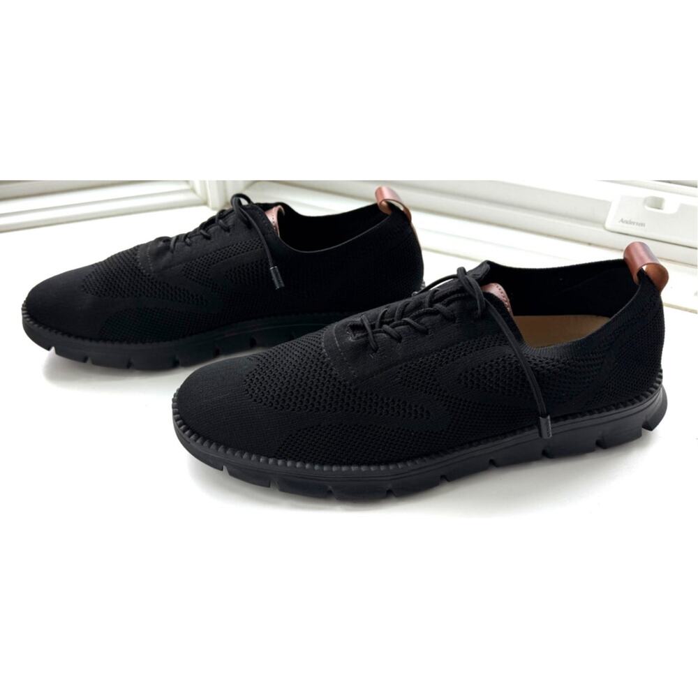 HTF Samuel Hubbard Knit Lace Up Sneakers Black Men’s Size 13 Brazil Comfort